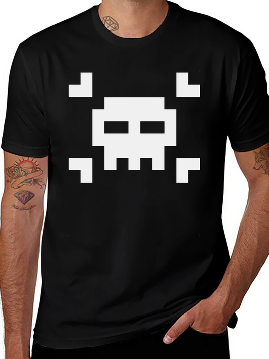Pixel Skull T-Shirt - Gamer Style
