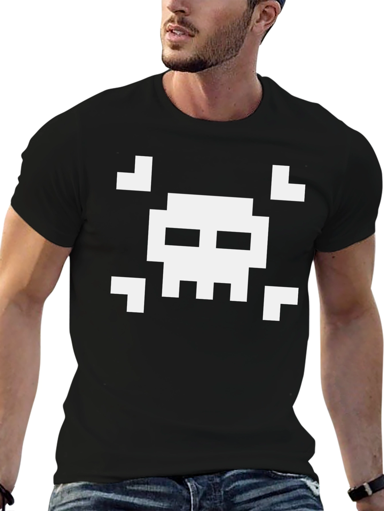 Pixel Skull T-Shirt - Gamer Style