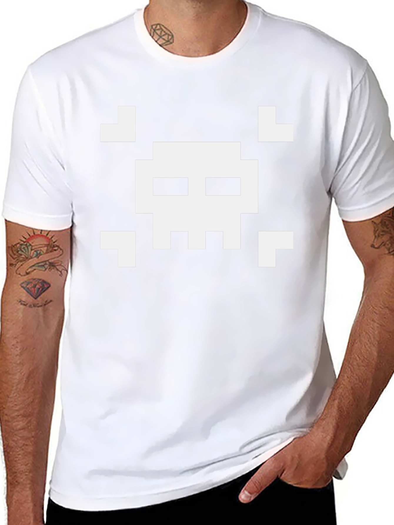 Pixel Skull T-Shirt - Gamer Style