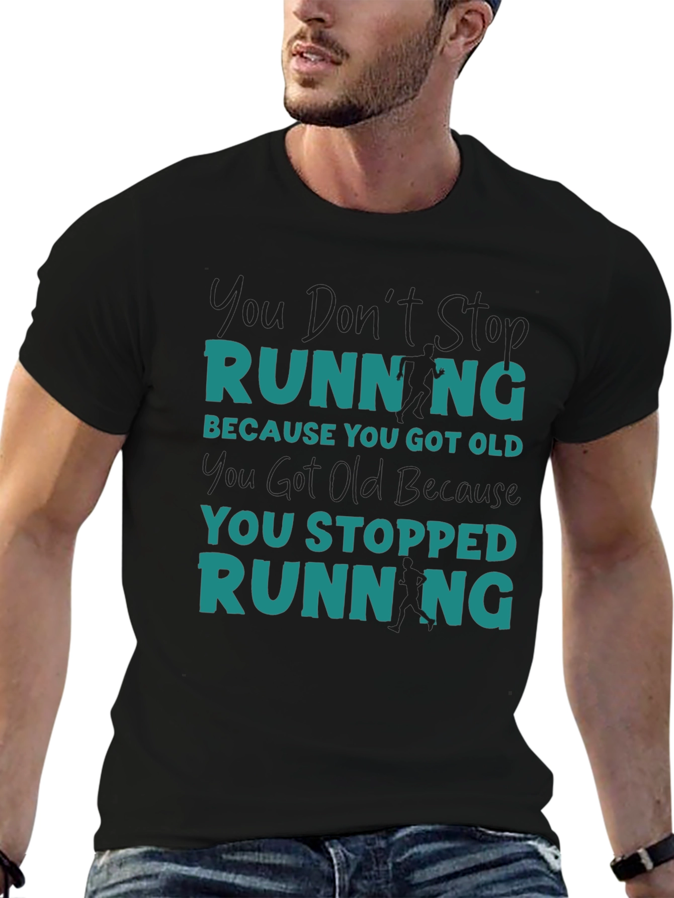 Running Quote T-Shirt - Dont Stop Running