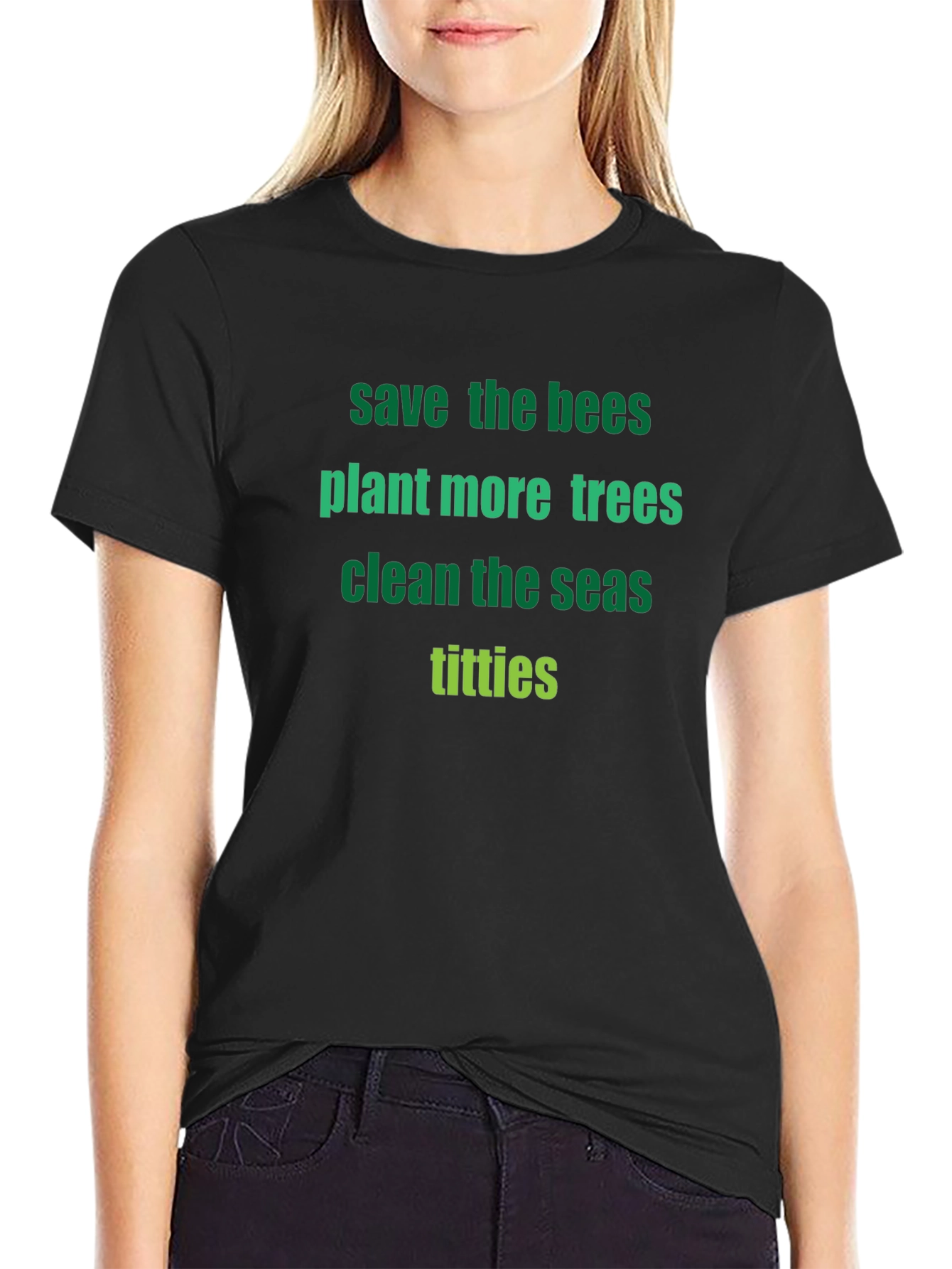 Save the Bees Graphic Print T-Shirt