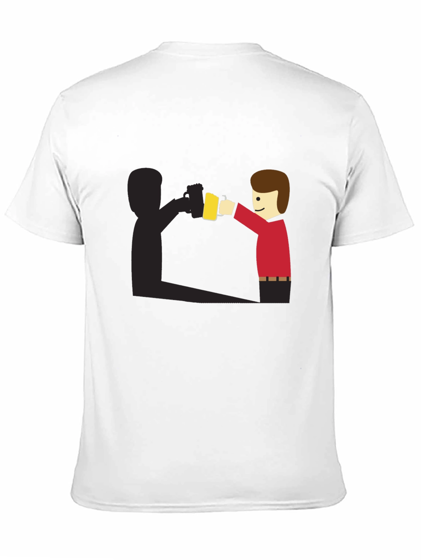 Funny Shadow Beer Lover T-Shirt