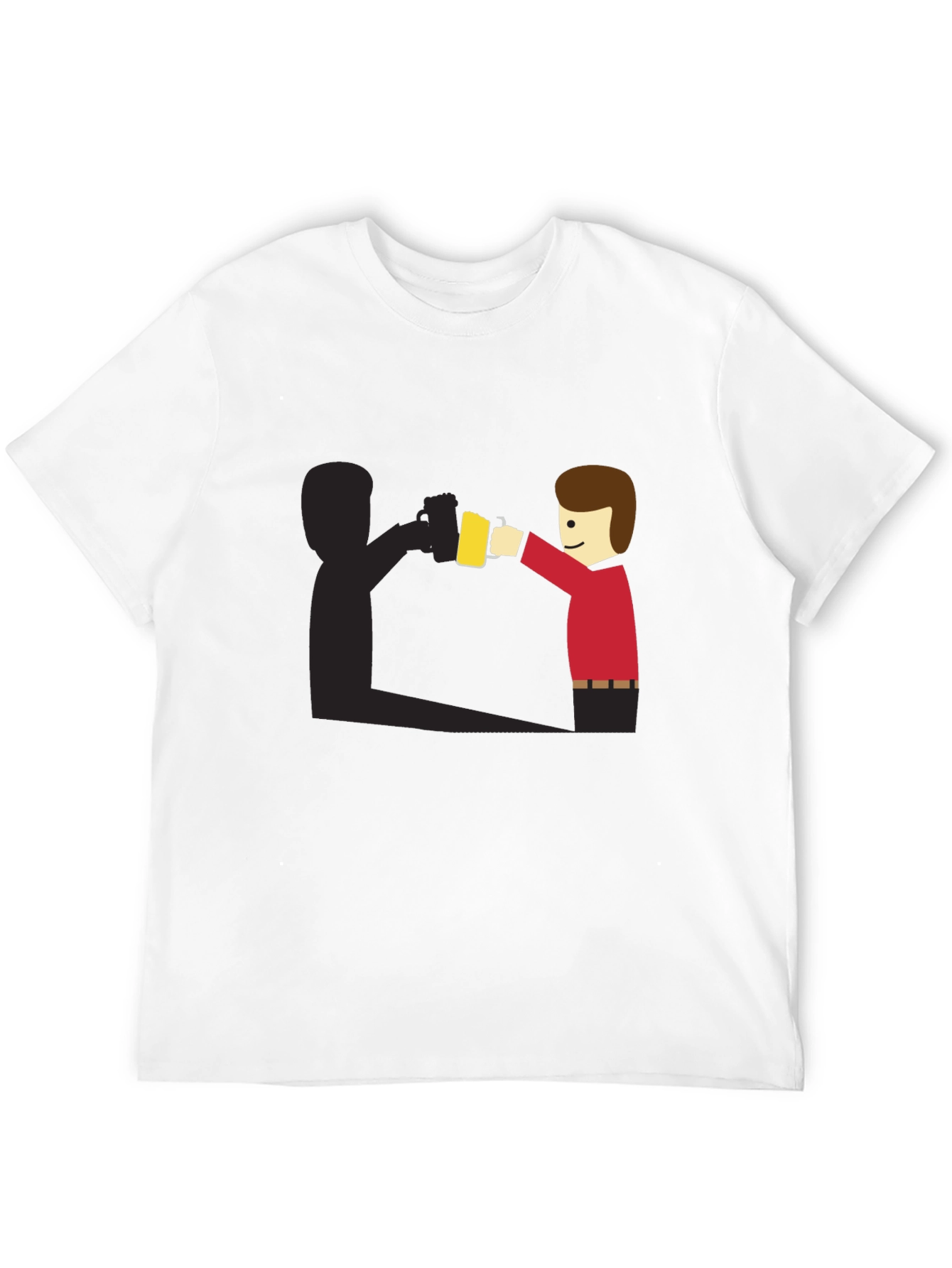 Funny Shadow Beer Lover T-Shirt