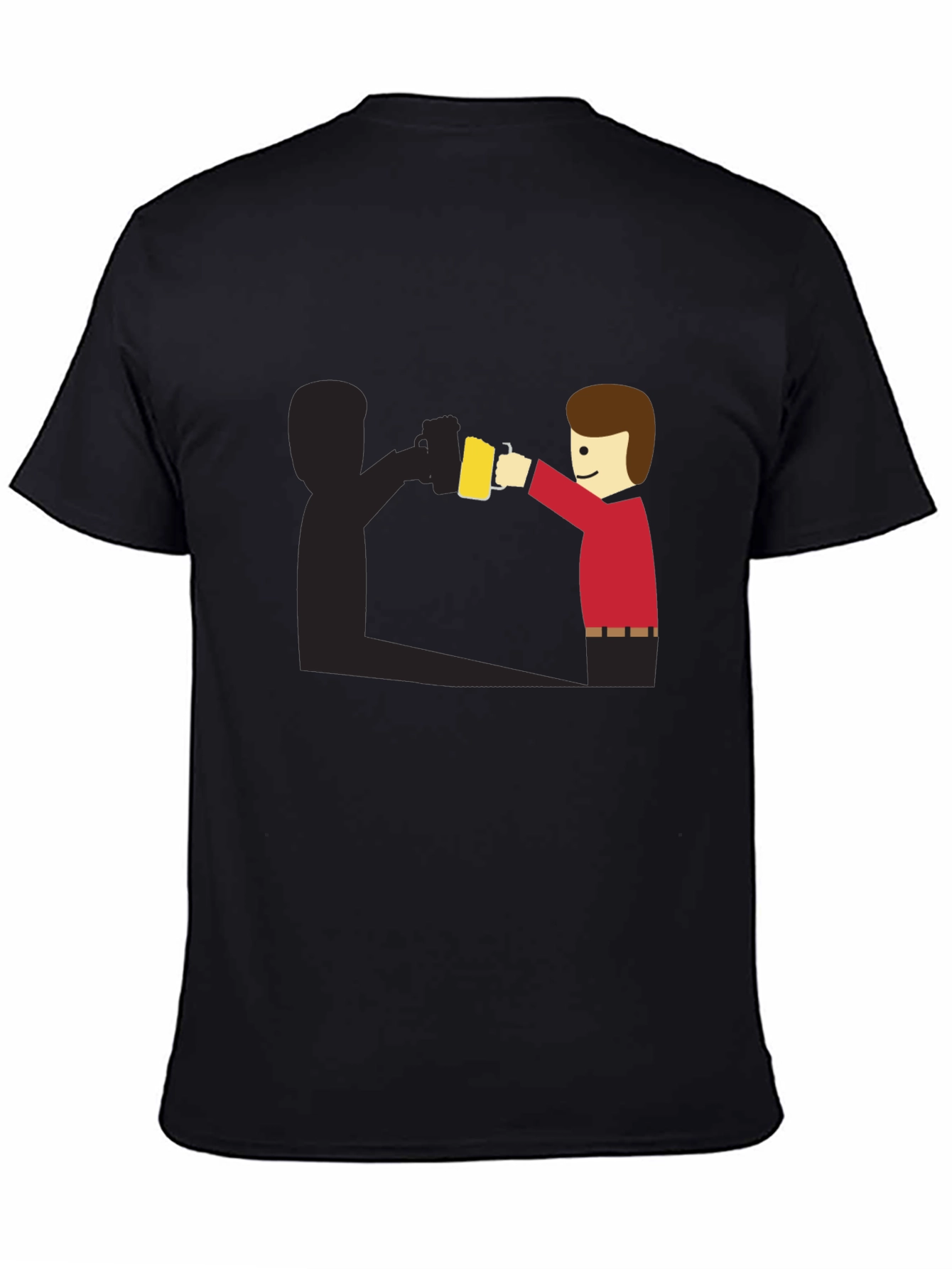 Funny Shadow Beer Lover T-Shirt