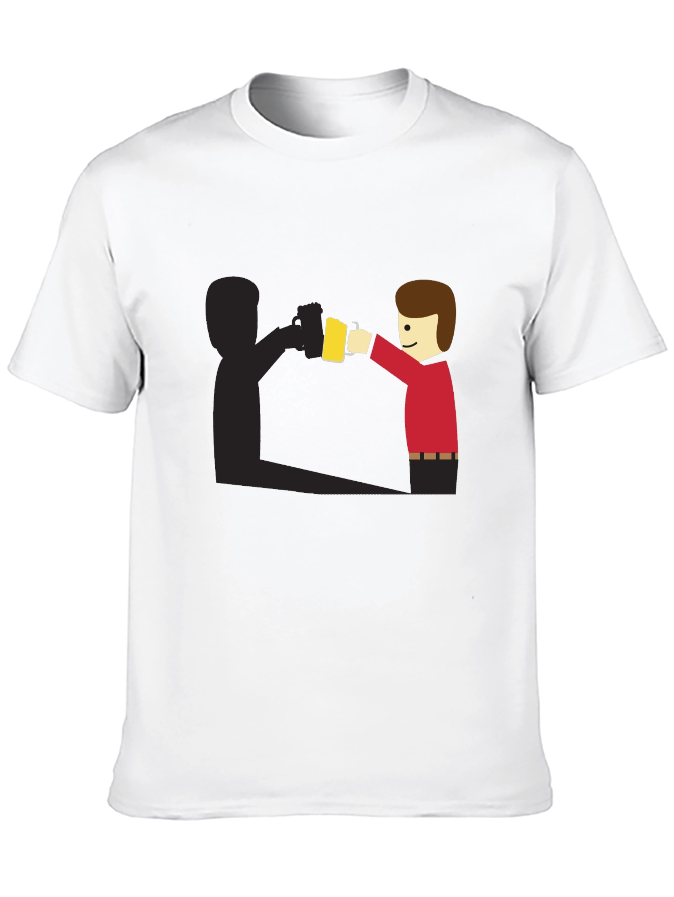 Funny Shadow Beer Lover T-Shirt