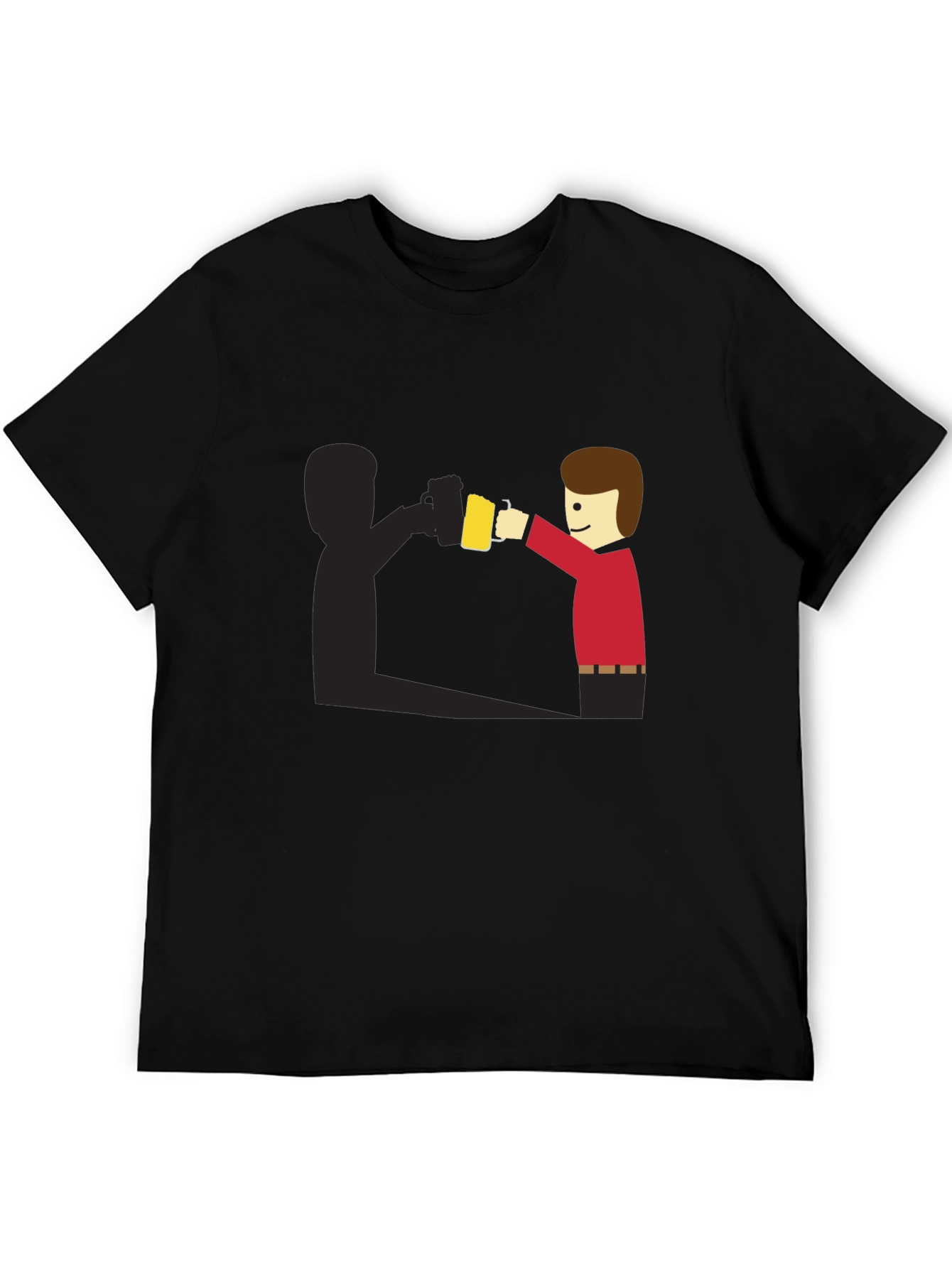 Funny Shadow Beer Lover T-Shirt
