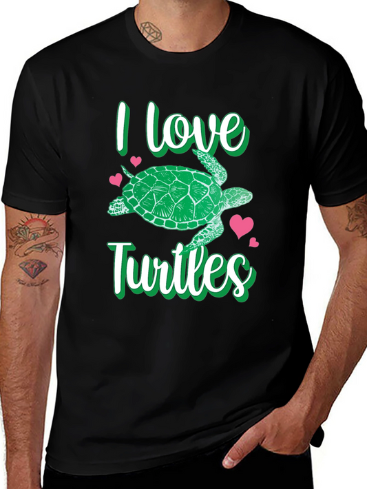 I Love Turtles Graphic T-Shirt
