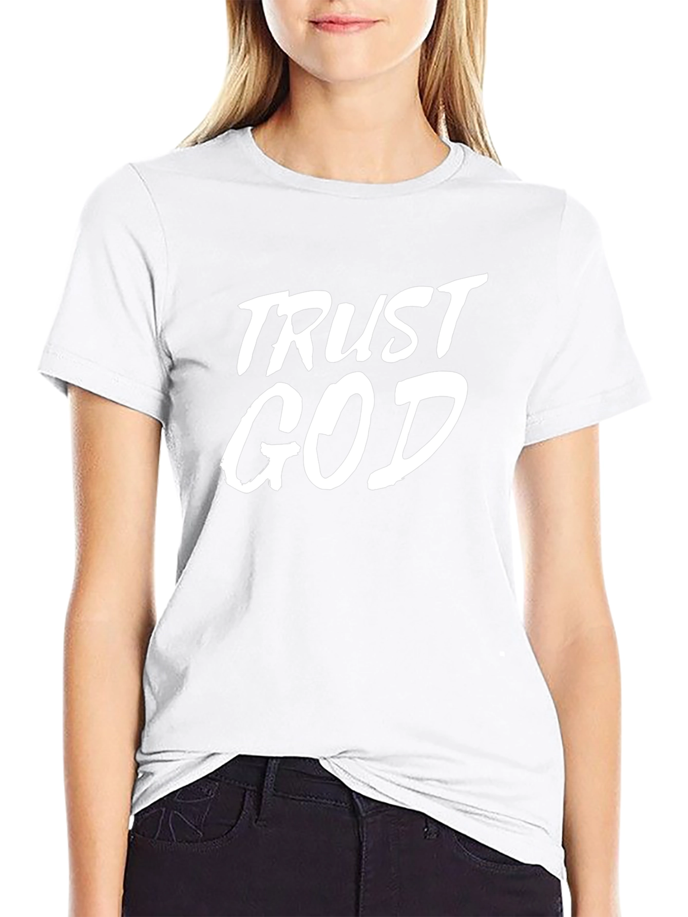 Trust God Black T-Shirt - Mens Christian Apparel