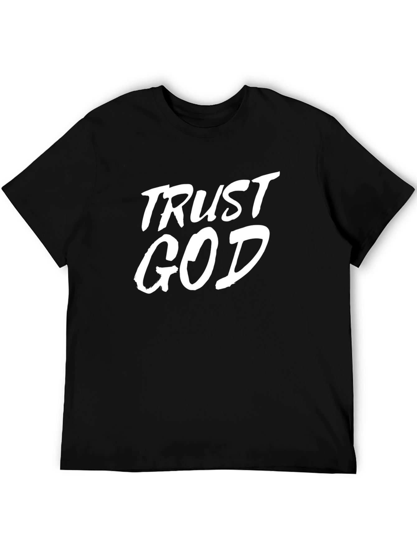 Trust God Black T-Shirt - Mens Christian Apparel