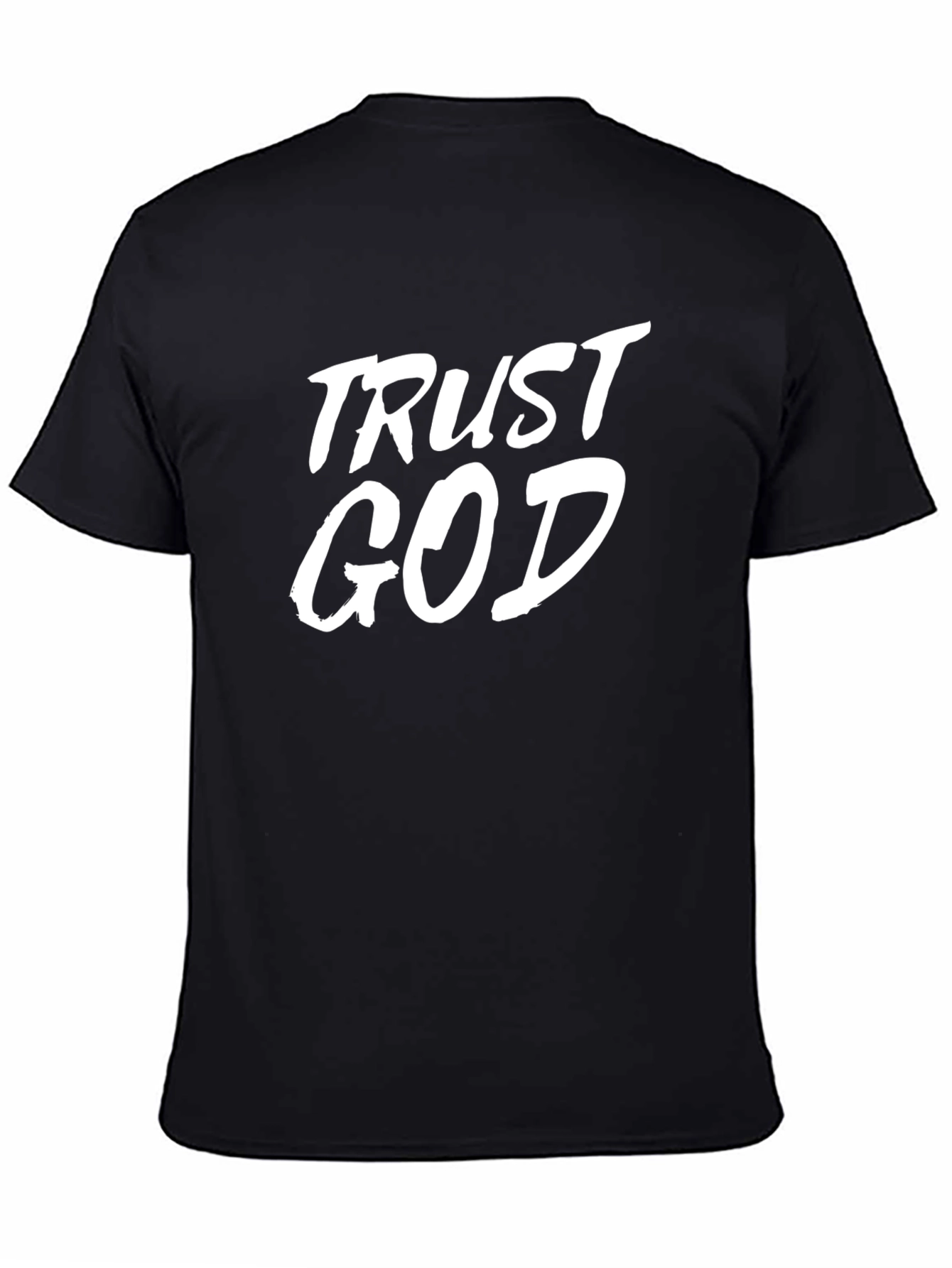 Trust God Black T-Shirt - Mens Christian Apparel