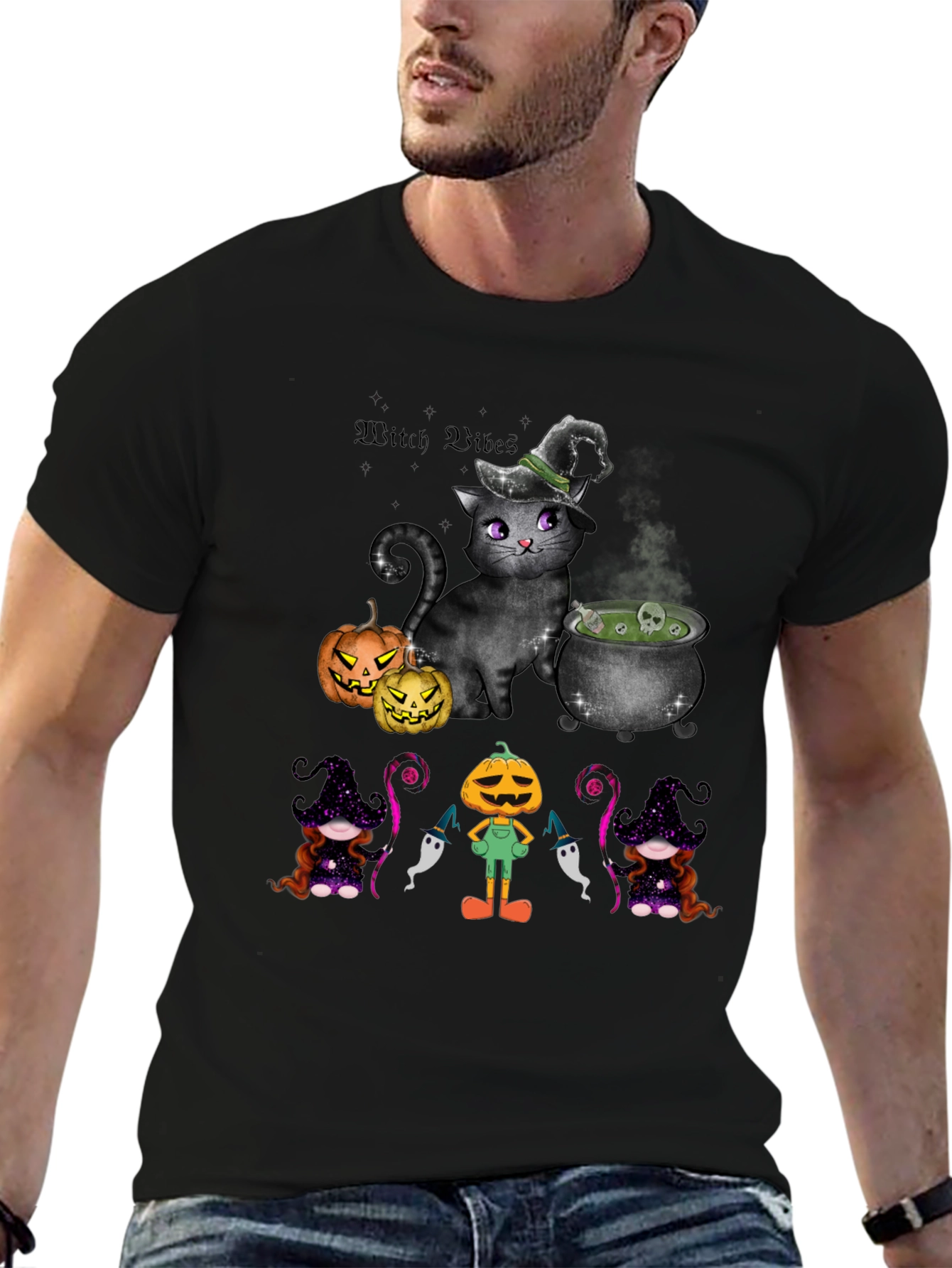 Witch Vibes Halloween T-Shirt