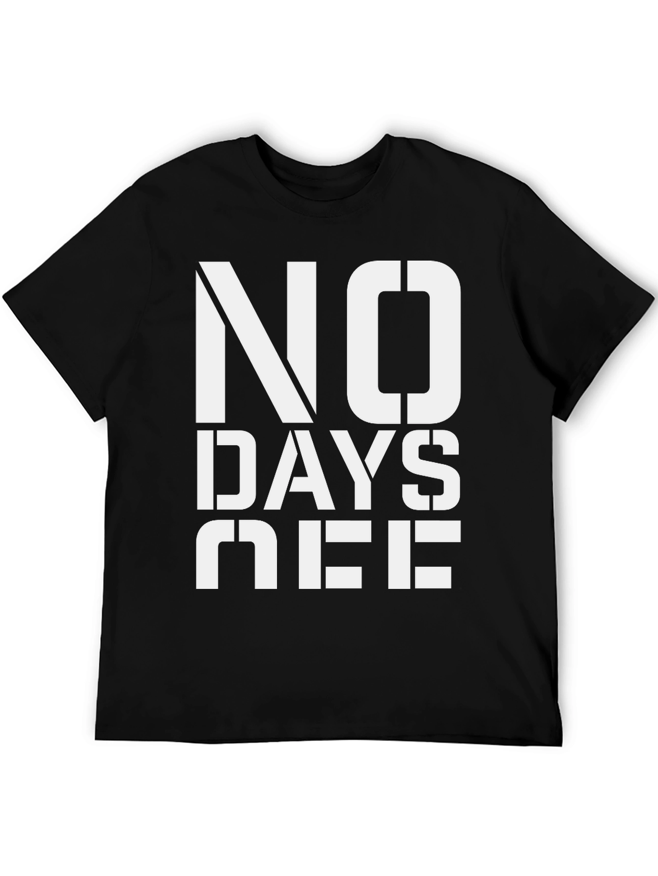 No Days Off Graphic Tee - Black Cotton