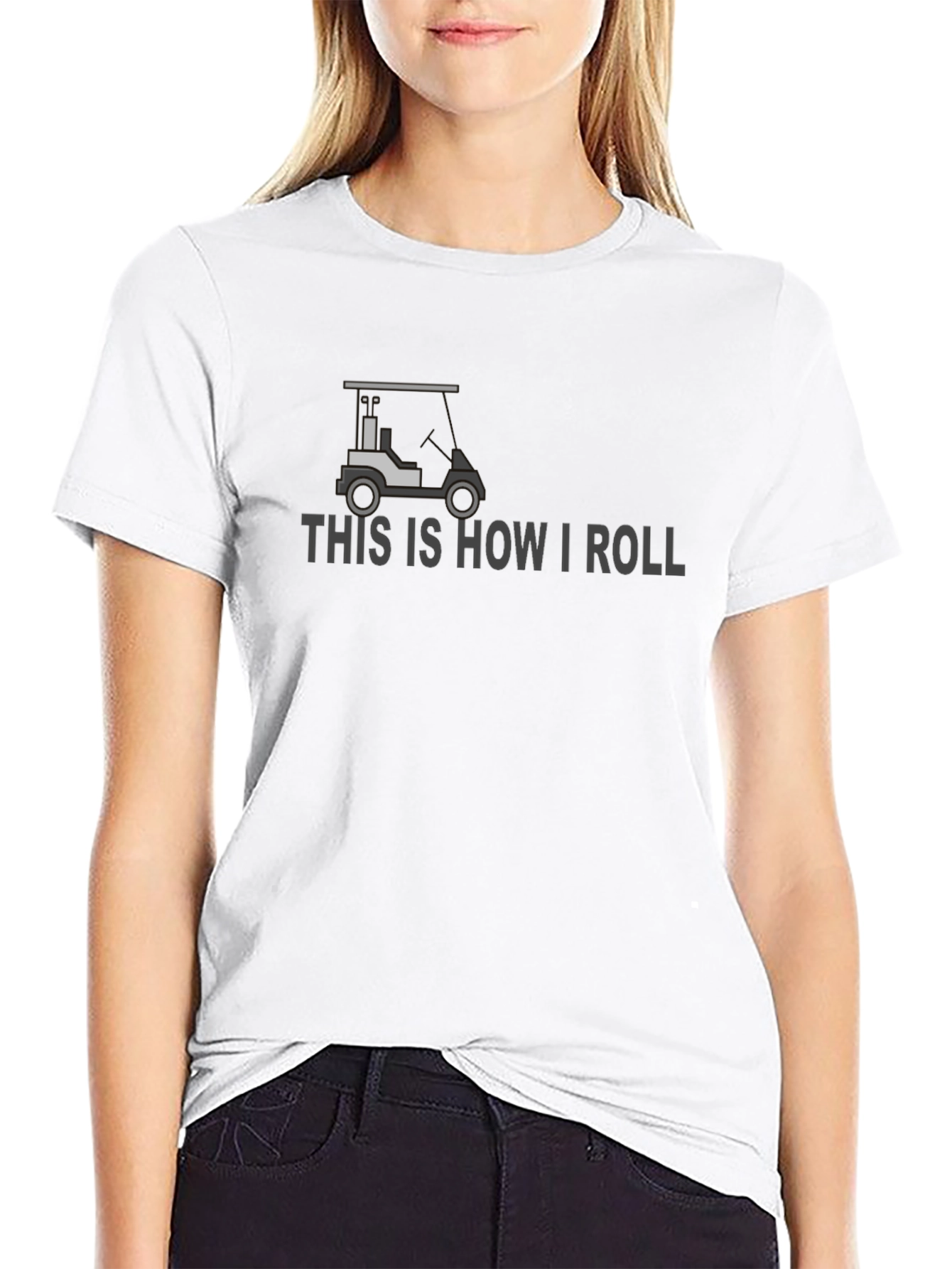 This is How I Roll Golf Cart Graphic Tee