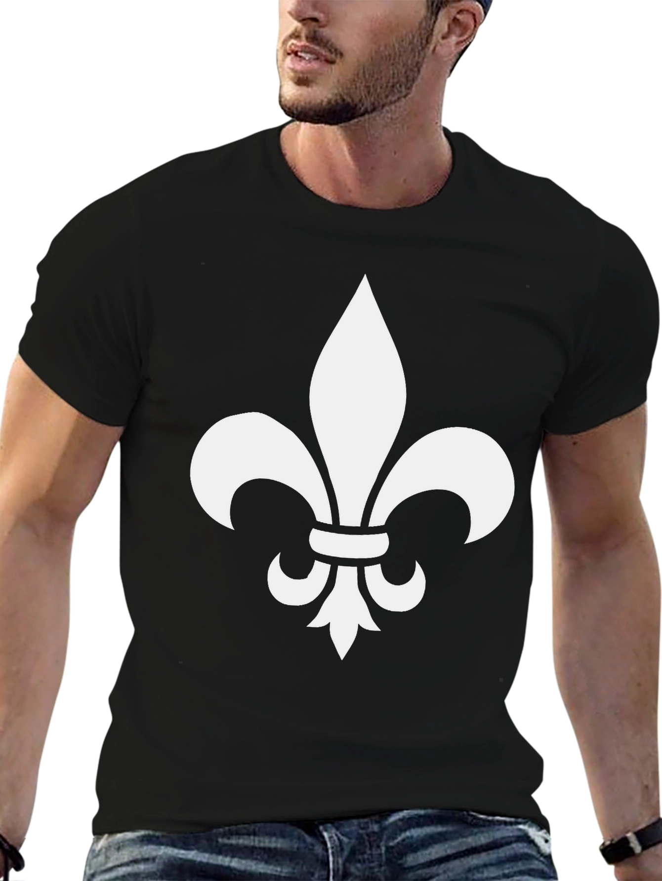 Fleur-de-Lis Black Graphic Tee