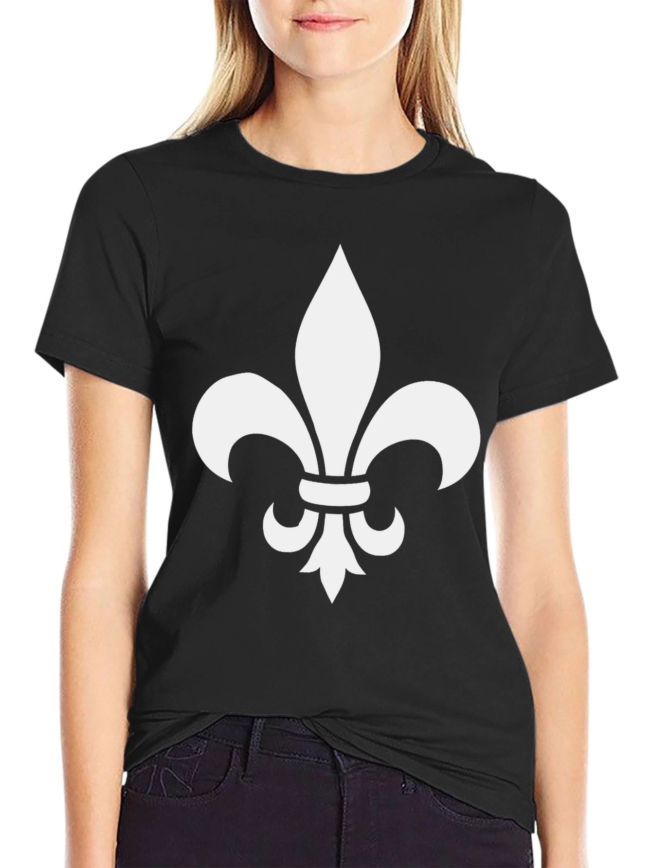 Fleur-de-Lis Black Graphic Tee