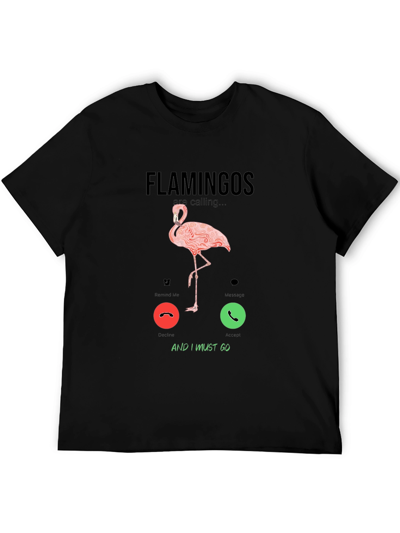 Flamingo Calling Graphic T-Shirt