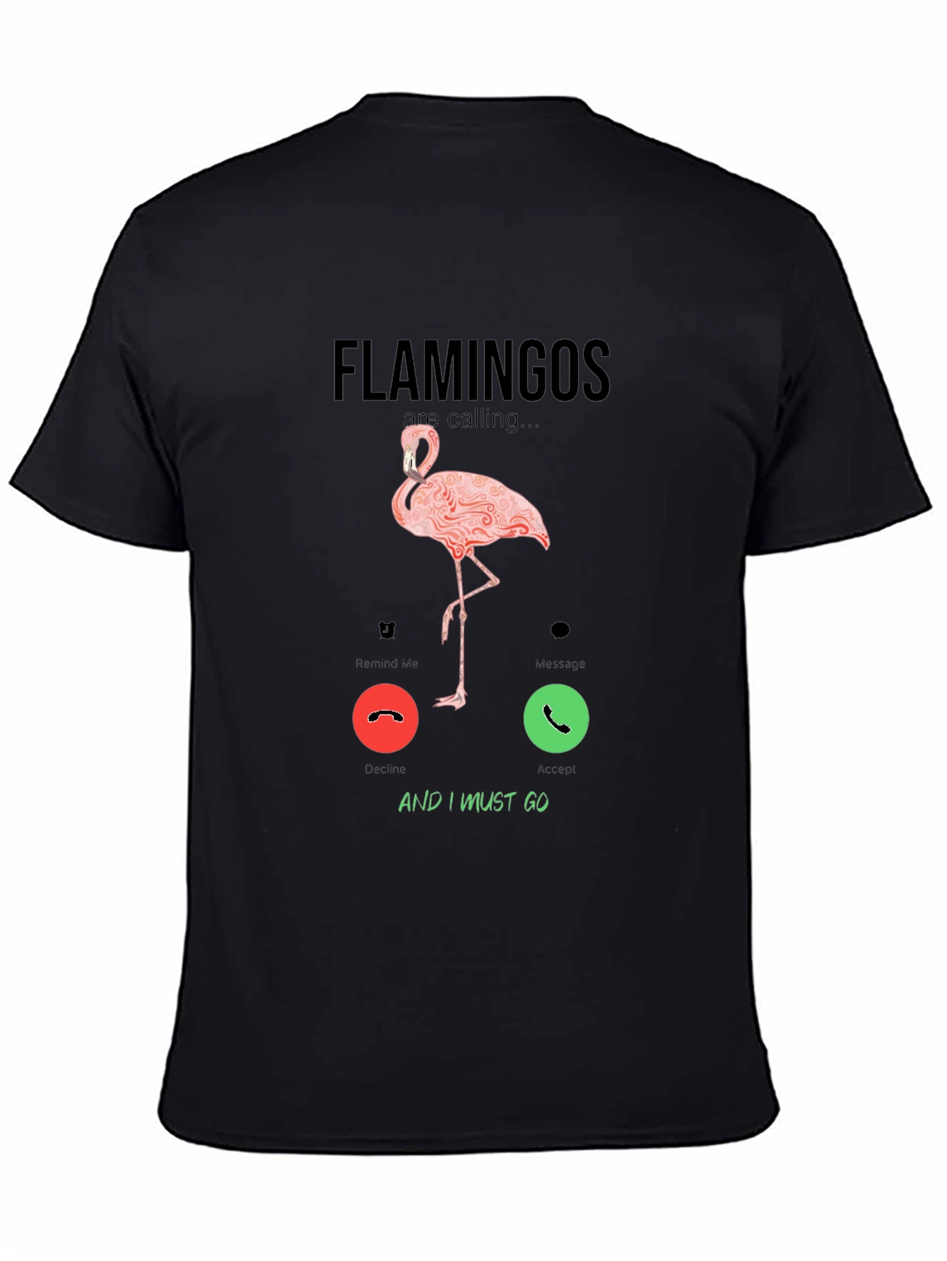 Flamingo Calling Graphic T-Shirt