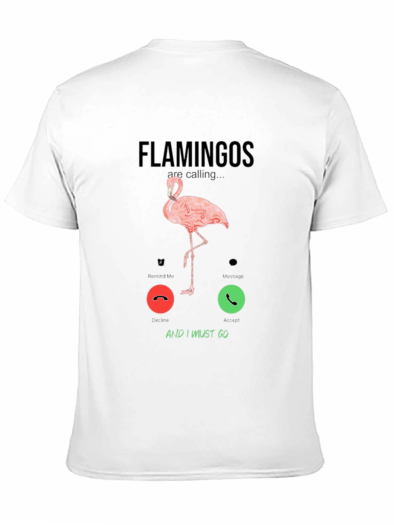 Flamingo Calling Graphic T-Shirt