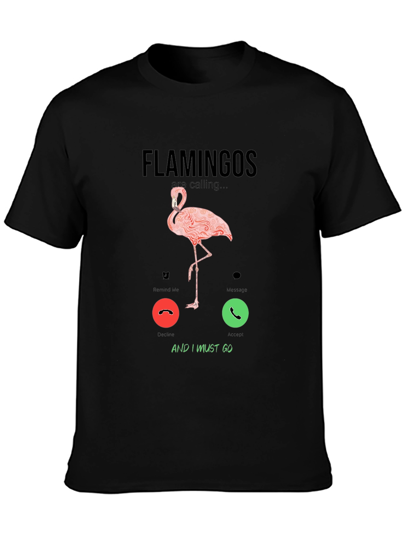 Flamingo Calling Graphic T-Shirt