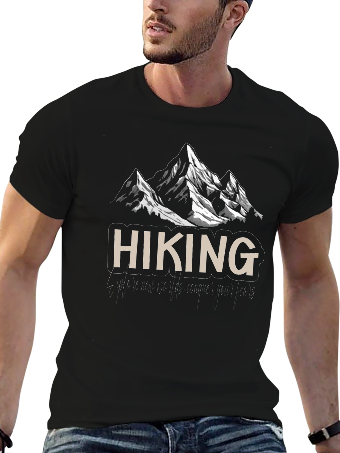 Hiking Mountain Graphic T-Shirt - Adventure Awaits!