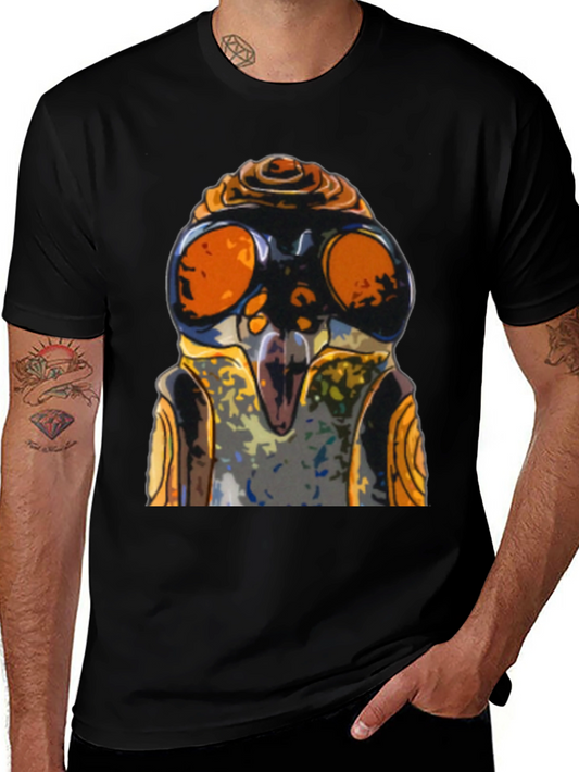 Cool Robot Face Graphic T-Shirt