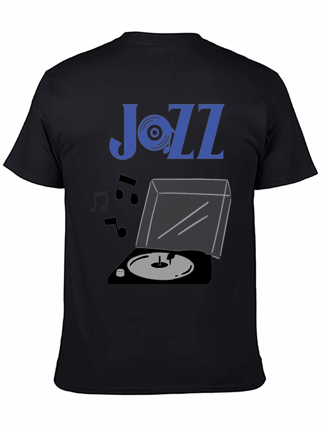 Jazz Vinyl Record Player Graphic Tee