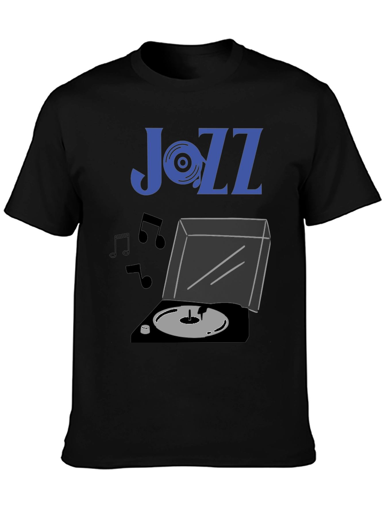 Jazz Vinyl Record Player Graphic Tee