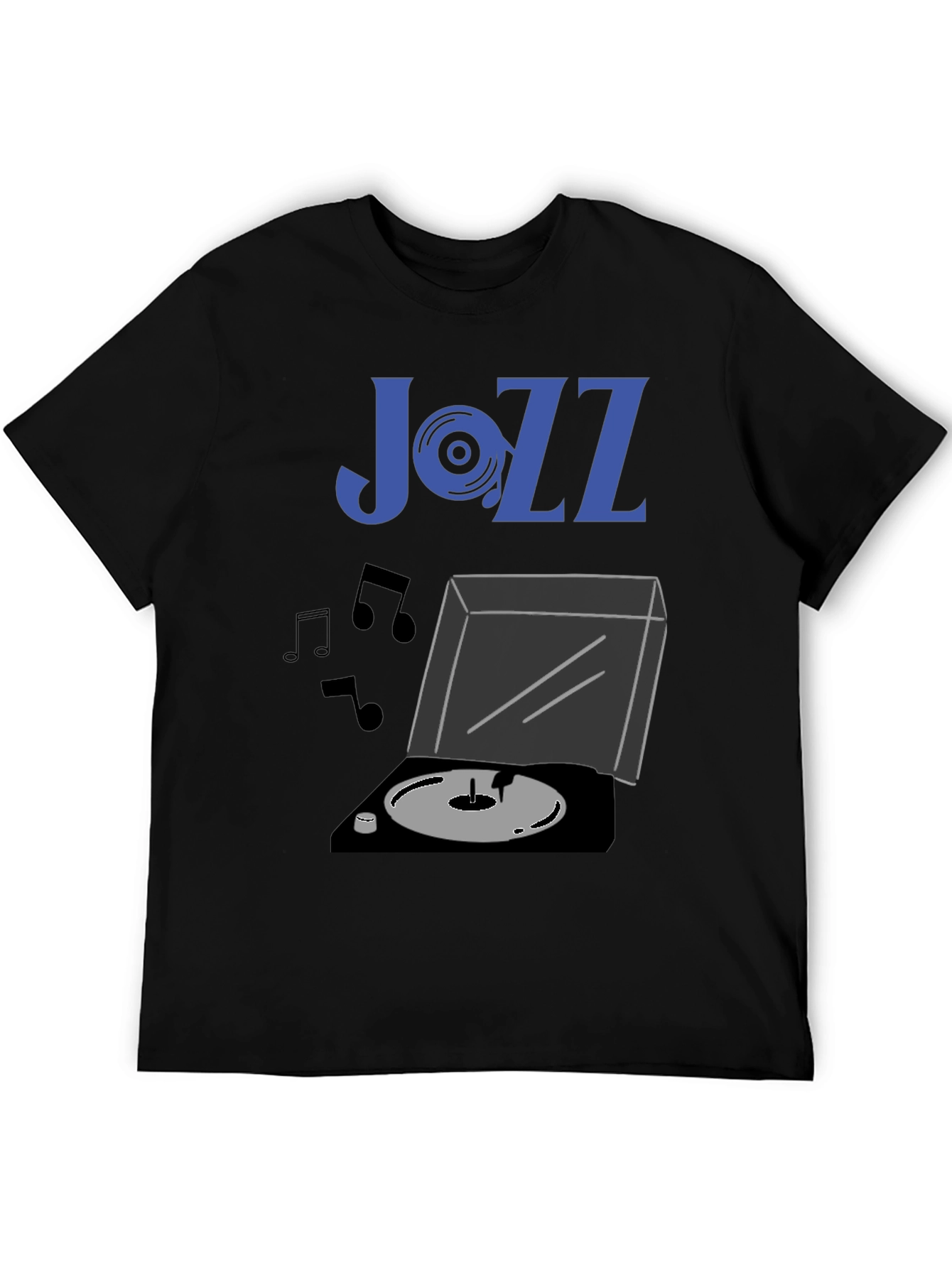 Jazz Vinyl Record Player Graphic Tee