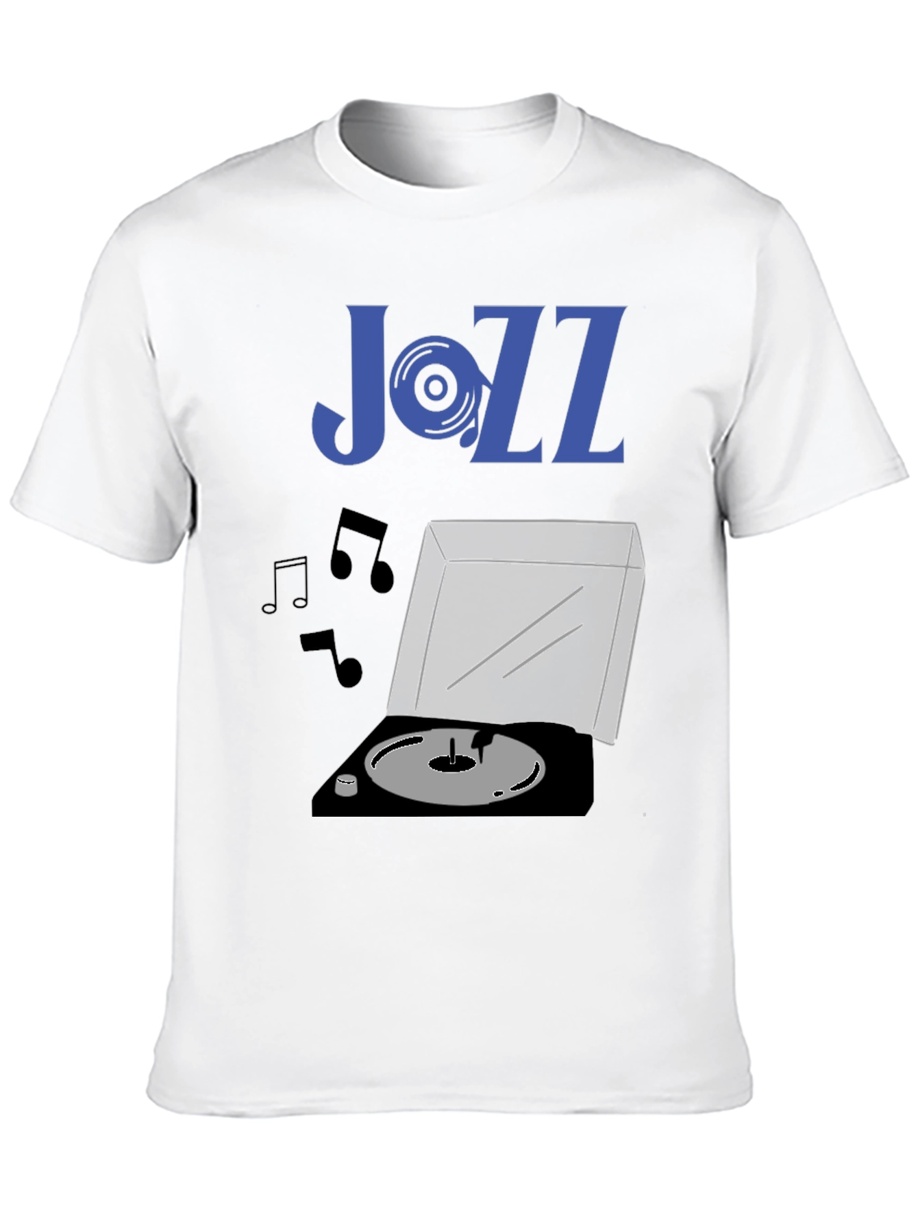 Jazz Vinyl Record Player Graphic Tee