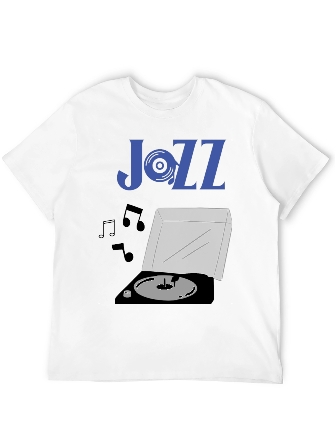 Jazz Vinyl Record Player Graphic Tee