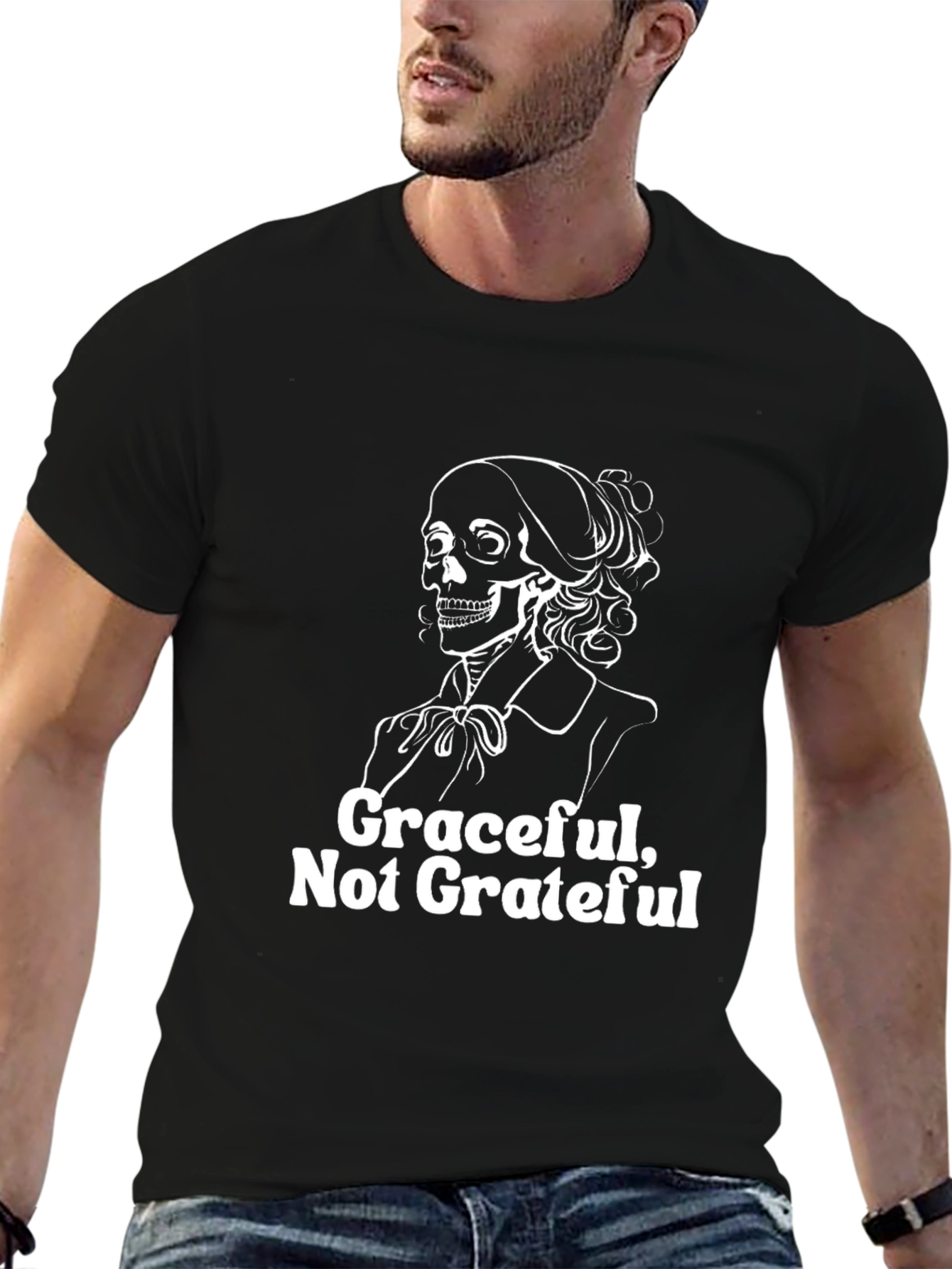 Graceful Not Grateful Skeleton T-Shirt