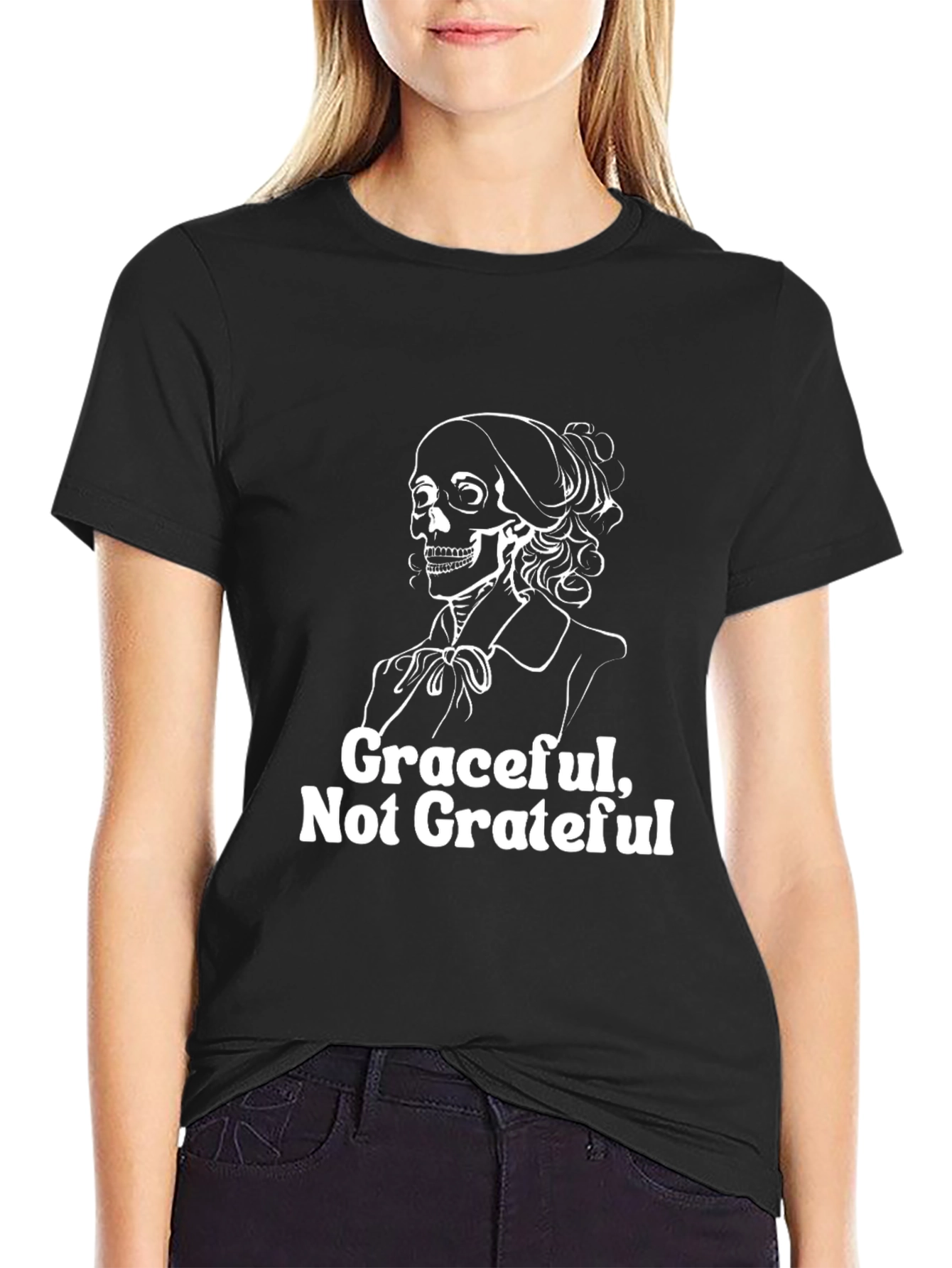 Graceful Not Grateful Skeleton T-Shirt