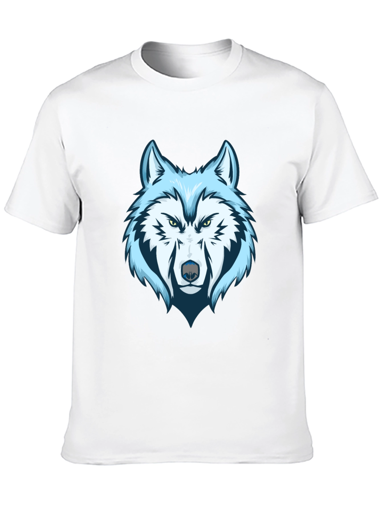 Cool Wolf Graphic Tee - Mens Black T-Shirt