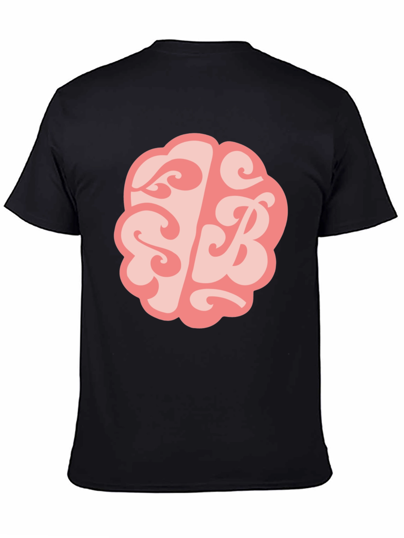 Brain SB Graphic Tee - Black Cotton Blend T-Shirt