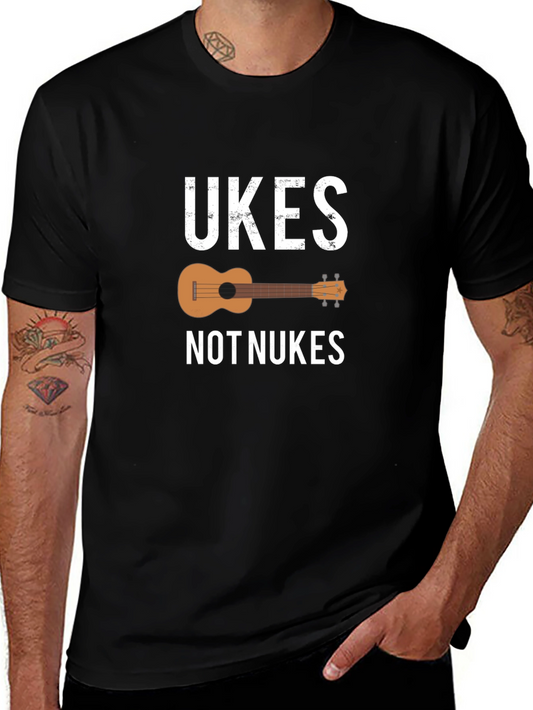Ukes Not Nukes T-Shirt Peace Music