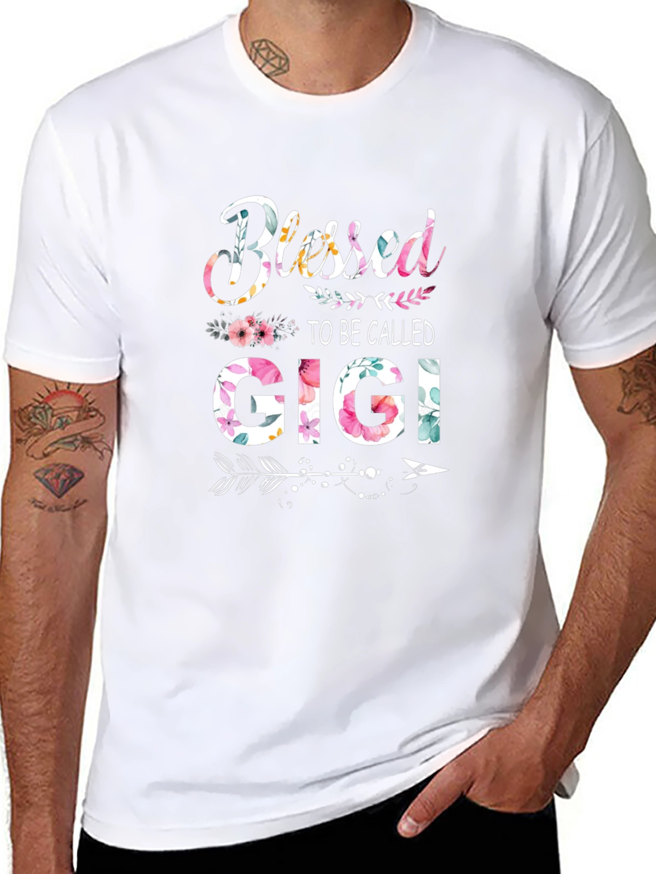 Blessed to be Called GiGi Floral T-Shirt