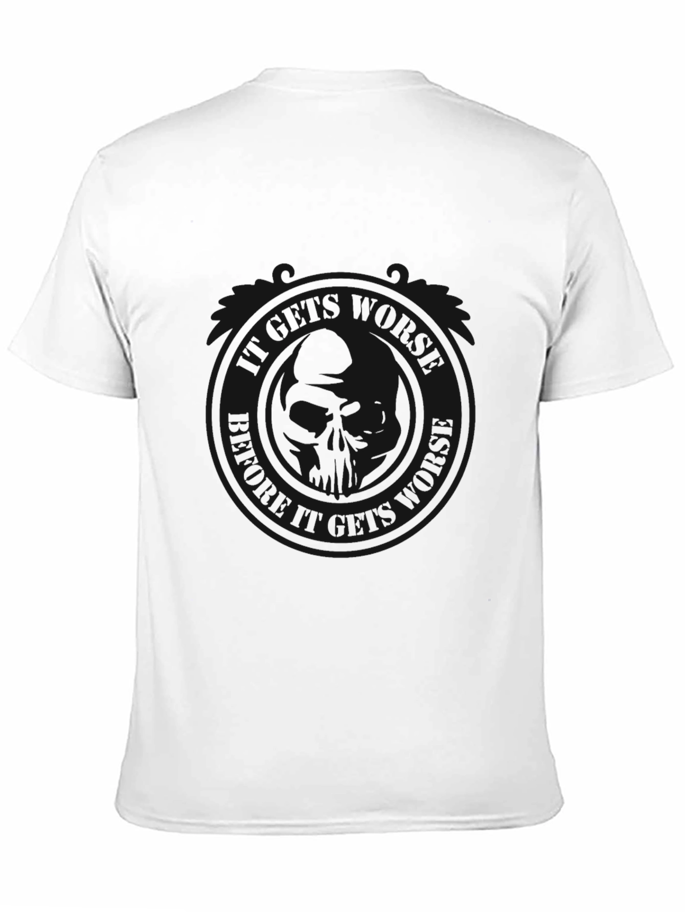 Mens Black Crew Neck T-Shirt