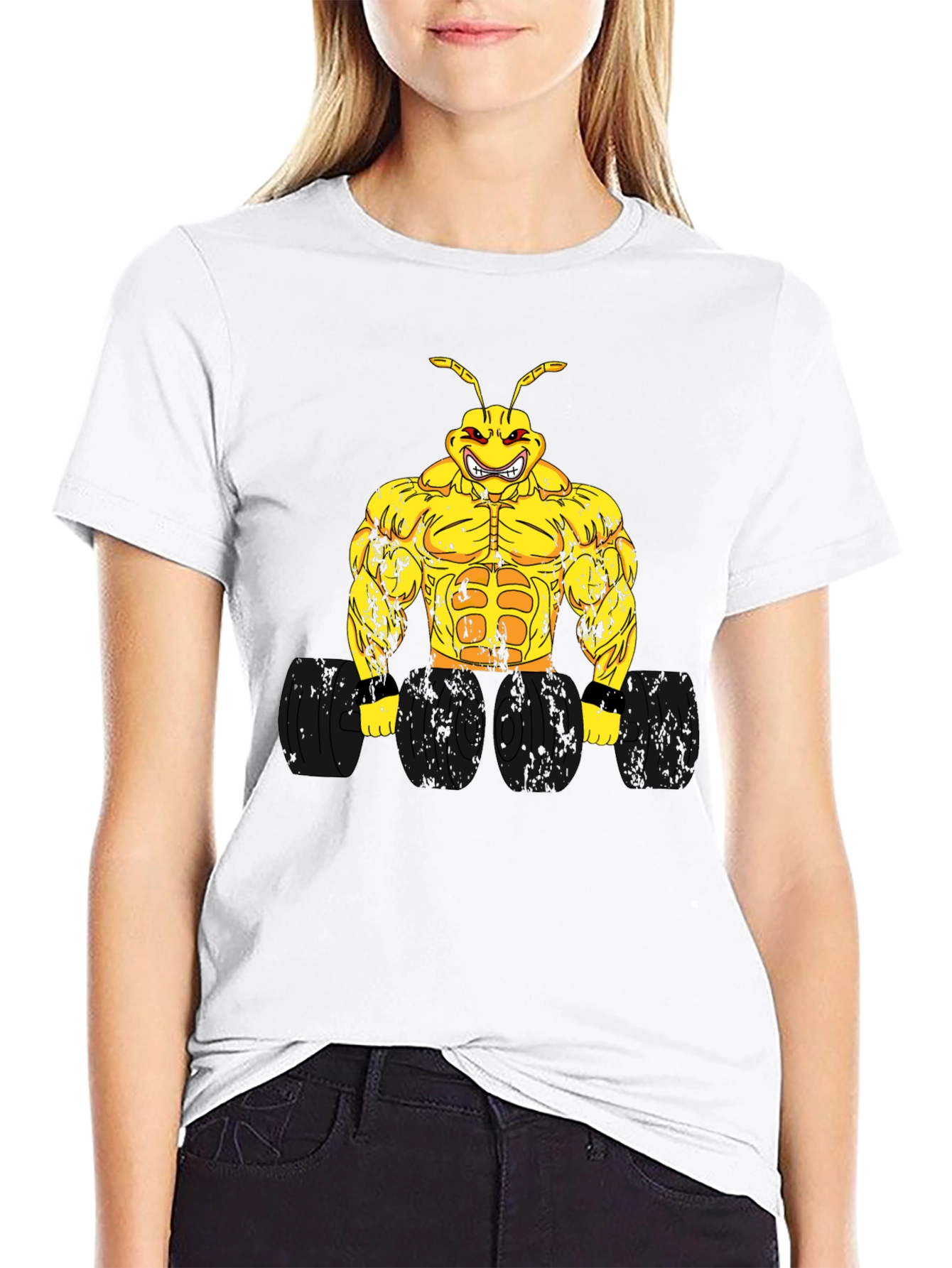 Muscle Ant Black T-Shirt - Gym & Fitness Apparel