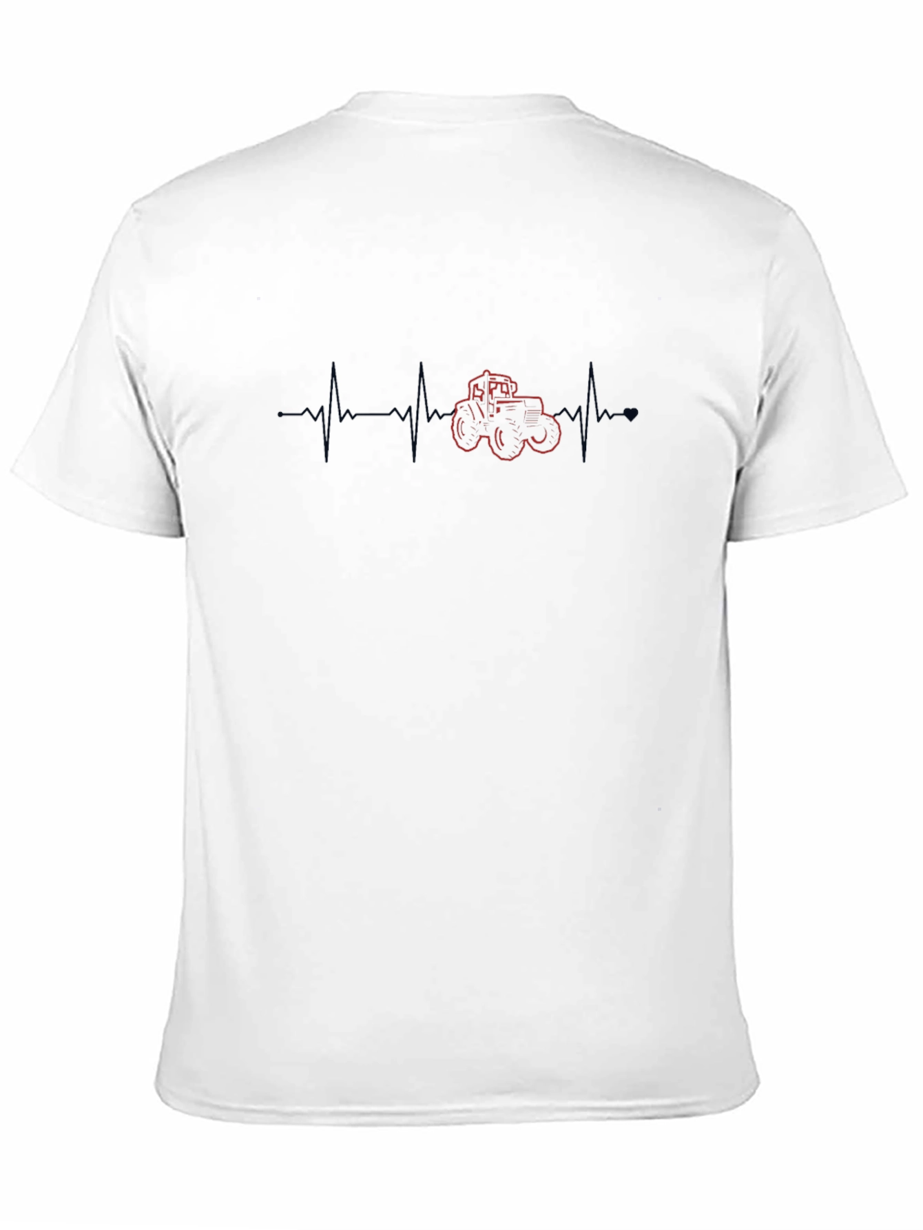Tractor Heartbeat Graphic Tee - Black