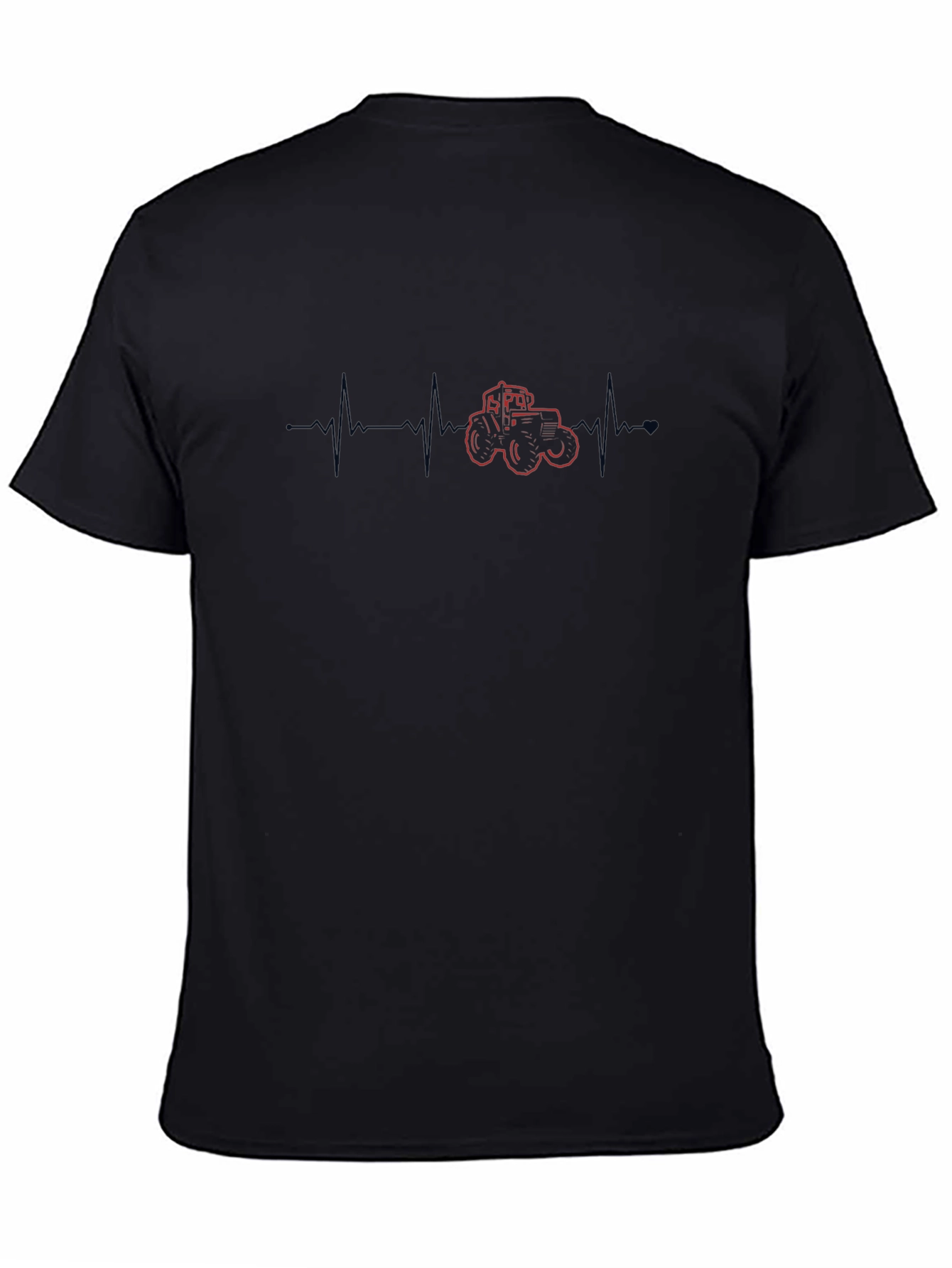 Tractor Heartbeat Graphic Tee - Black