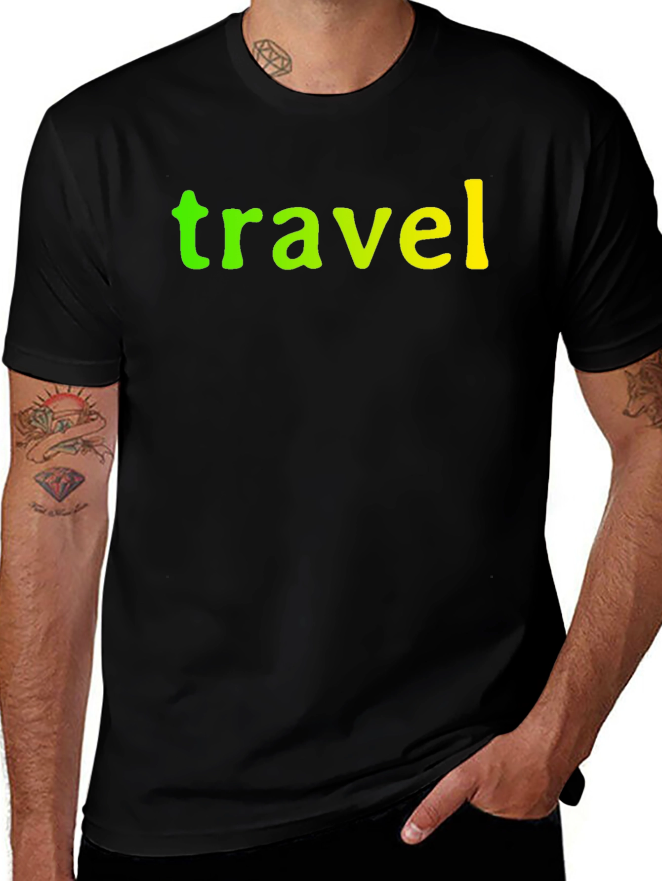 Travel Graphic Tee - Black
