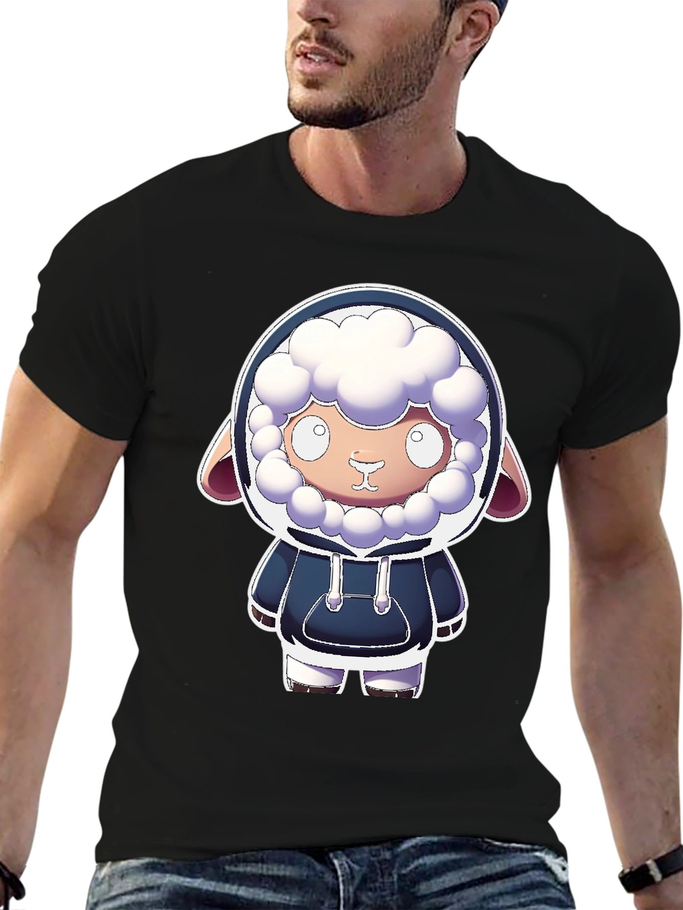 Cute Cartoon Sheep Hoodie T-Shirt