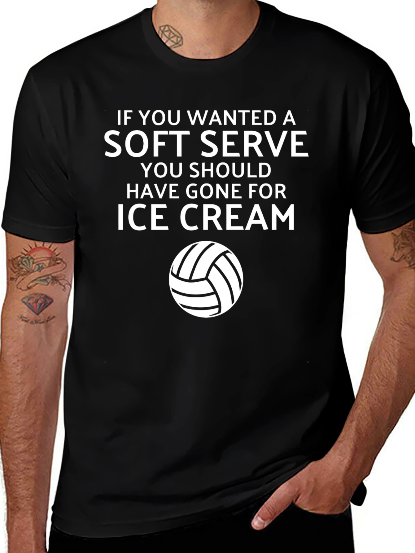 Volleyball Soft Serve Graphic Tee
