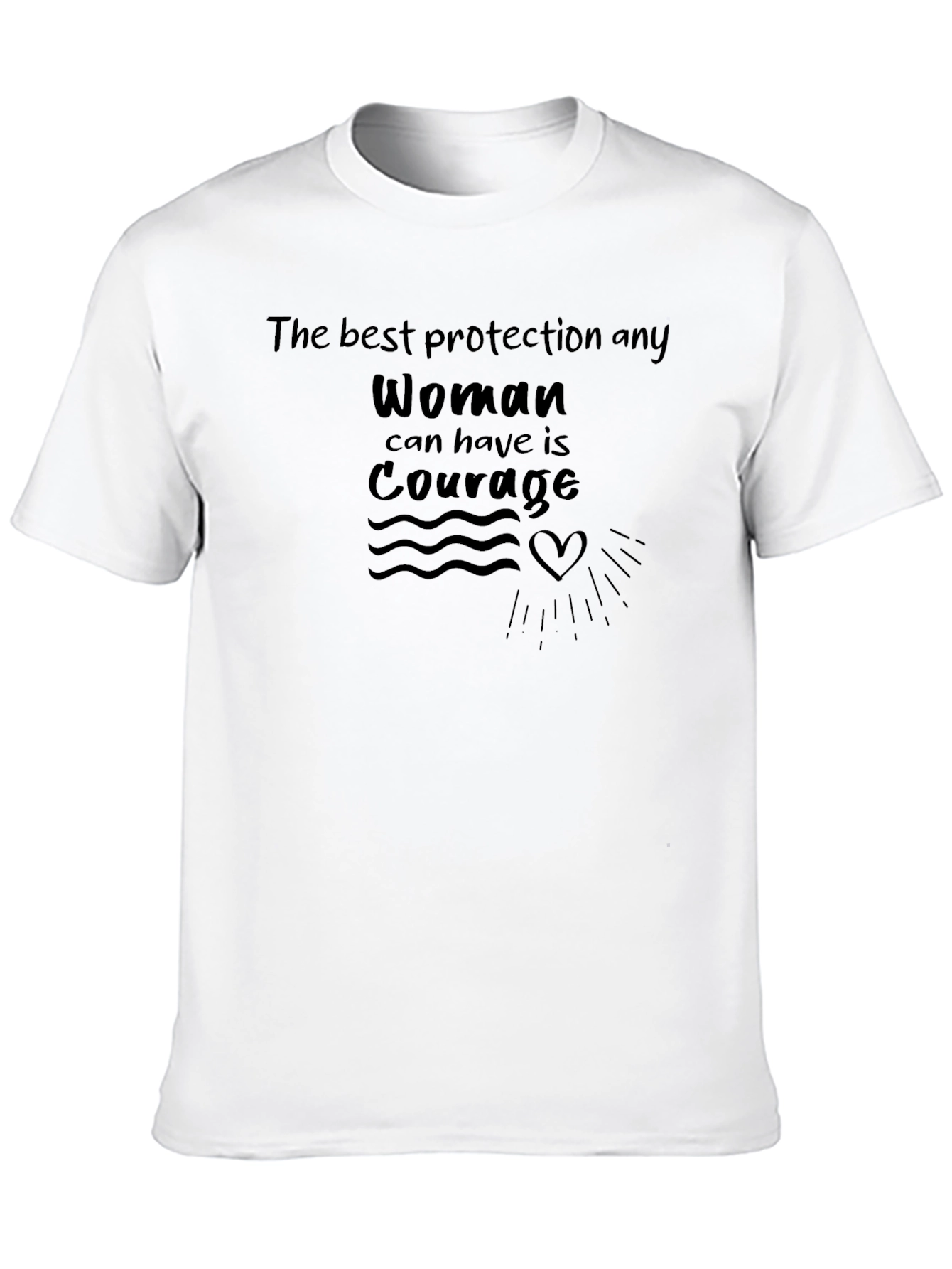 Courage Womens Protection T-Shirt - Black