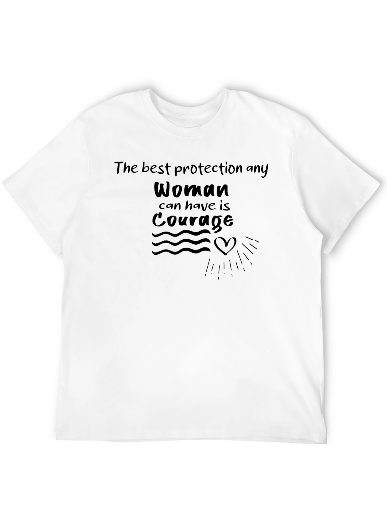 Courage Womens Protection T-Shirt - Black
