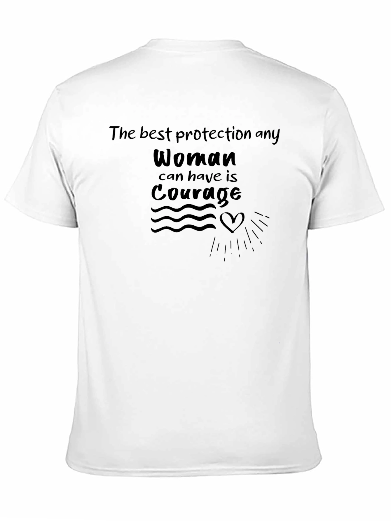 Courage Womens Protection T-Shirt - Black