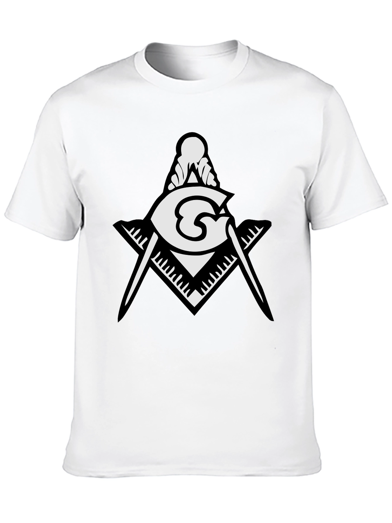 Masonic Compass & Square Graphic T-Shirt