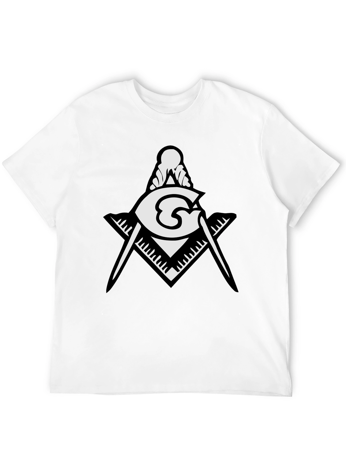 Masonic Compass & Square Graphic T-Shirt