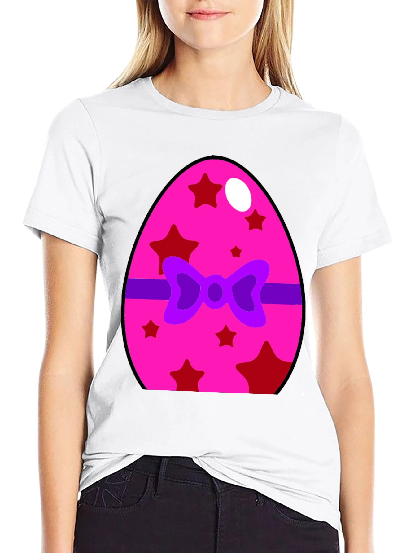 Festive Easter Egg Bow T-Shirt