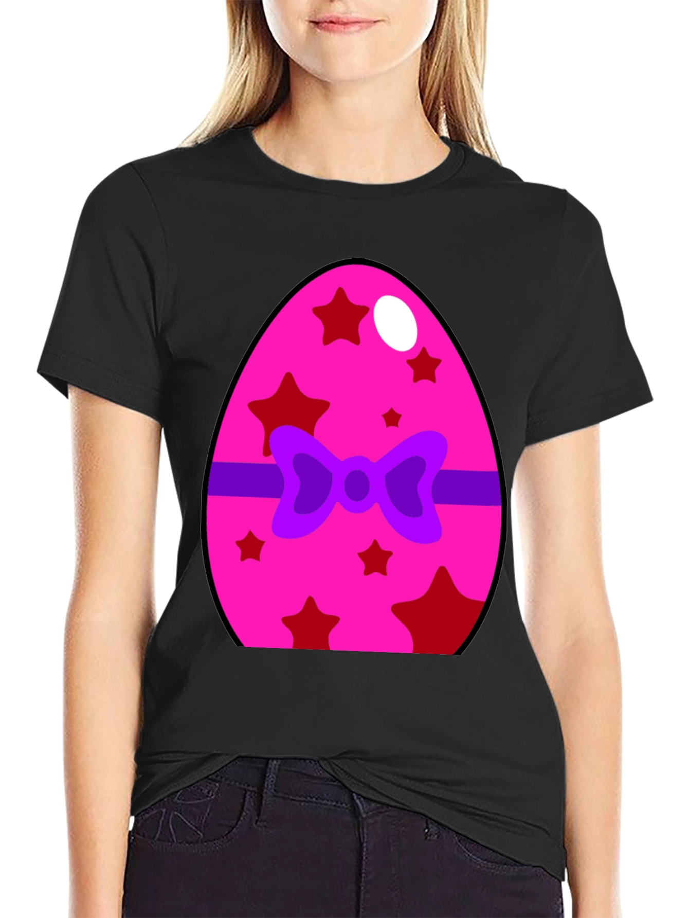 Festive Easter Egg Bow T-Shirt